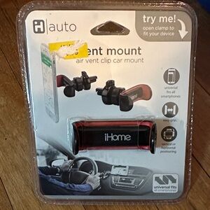 iHome Black and Red Air Vent Mount